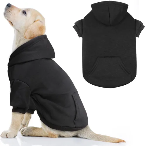 Vista 34 de Suéteres para Perros Pequeños Suéter para Mascotas Sólido Suave Forro Polar Cepillado Sudadera con Capucha para Perro Ropa Sudadera con Capucha