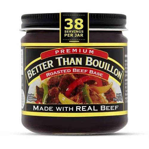 Vista 6 de Better Than Bouillon Base de jamón premium, hecha con jamón sazonado, base mezclable para mayor sabor, 38 porciones por frasco, tarro de 8 onzas