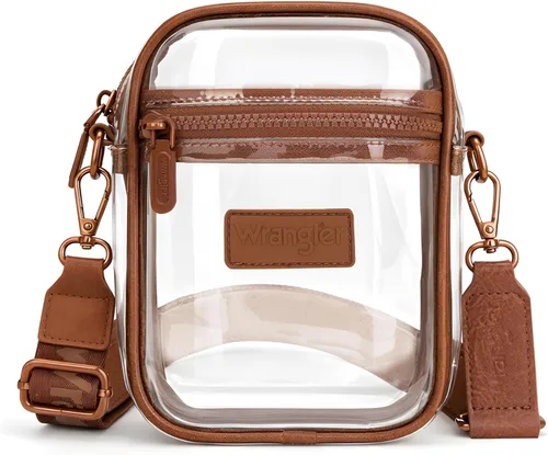 Vista 10 de Montana West X Wrangler - Bolsa transparente para eventos de estadio, bolsa cruzada para conciertos, deportes