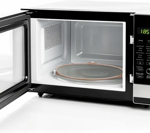 Vista 4 de 2sets Microwave Holder Ring: 22.2cm 8.74In Glass Turntable Tray Microwave Support Inner Rotating Ring Replacement Kit with with Rotating Core