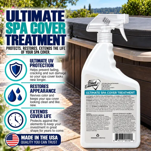 Vista 8 de Black Diamond Stoneworks Tratamiento protector y limpiador de cubierta de spa y bañera de hidromasaje definitivo, acondicionador para cubierta
