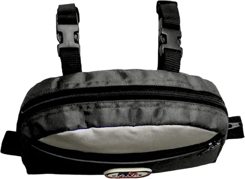 Vista 4 de Bolsa de sillín reflectante de nylon Majestic Ally para sillín occidental (Negro)
