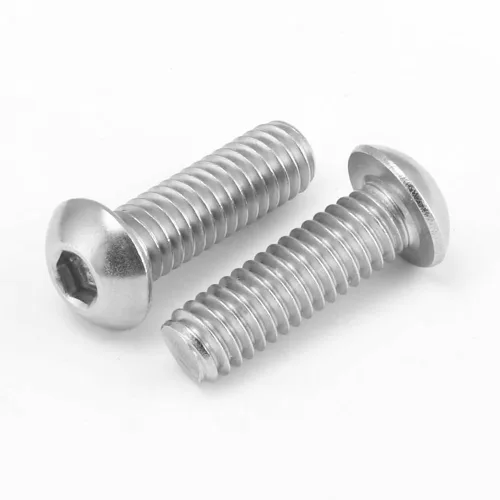 Vista 12 de Tornillos M3 10 mm, Tornillo y perno de cabeza de botón de casquillo de enchufe M3-0.5x10mm, pernos de acero inoxidable, accionamiento hexagonal