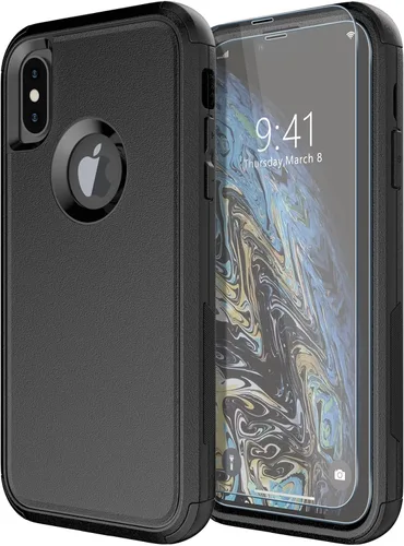 Vista 22 de Diverbox Funda para iPhone 13 [compatible con MagSafe] [con protector de pantalla] [a prueba de golpes] [a prueba de caídas] Funda de protección