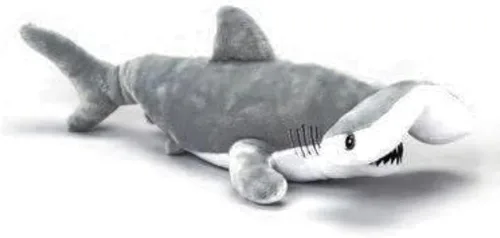 Vista 4 de The Petting Zoo Hammerhead - Peluche de tiburón de peluche, regalos para niños, animales salvajes del océano Onez, juguete de peluche de tiburón