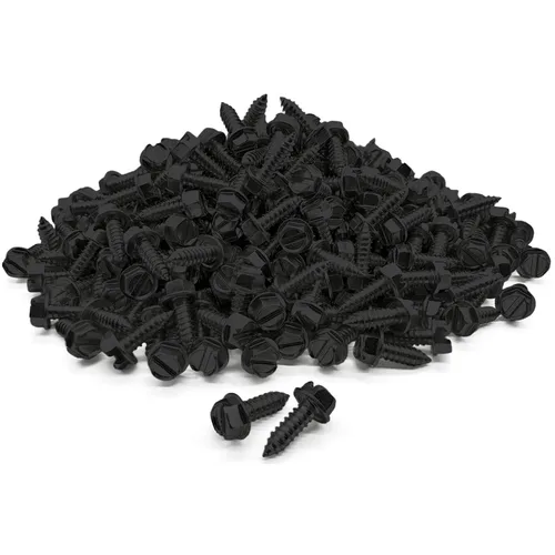 Vista 20 de BoltsandNuts Paquete de 4 tuercas para matrícula, tuercas de retención de nailon de 1/4 pulgadas para automóviles, camiones, SUV
