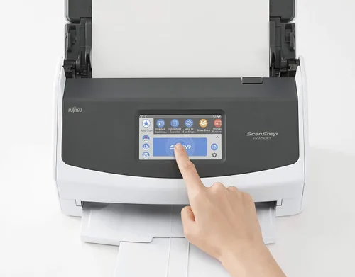 Vista 3 de Fujitsu ScanSnap iX1500 Escáner de documentos dúplex a color con pantalla táctil para Mac y PC [modelo actual, versión 2018] (renovado)