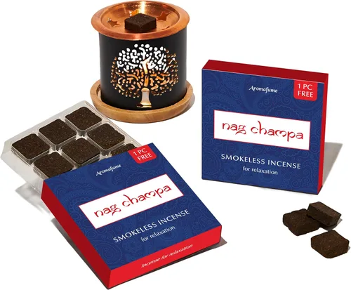 Vista 9 de Ladrillos y quemador de incienso Nag Champa - Super Set