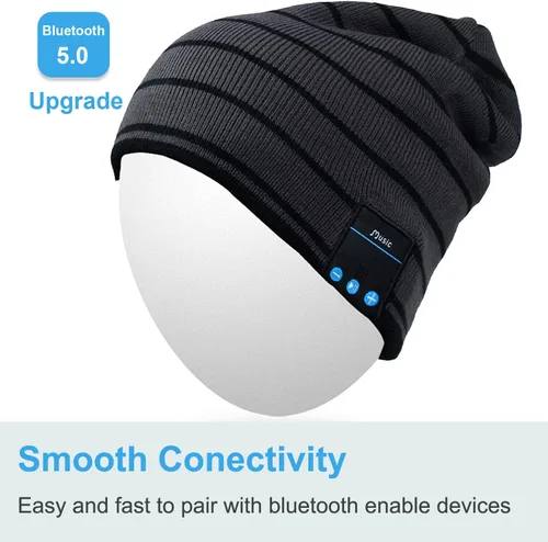 Vista 3 de Rotibox - Gorro inalámbrico con Bluetooth para deportes al aire libre, regalo de Navidad.