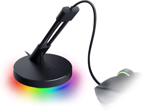 Vista 5 de Razer Gaming Mouse Bungee V3 Chroma: Soporte para Mouse con Cable Sin Arrastre - para Rendimiento de Nivel Esports - Base con Peso - Pies