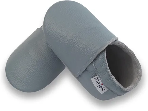 Vista 11 de Mejale - Zapatos de bebé, para niños pequeños, con suela suave de cuero, estilo mocasín, para pre-caminantes Beige