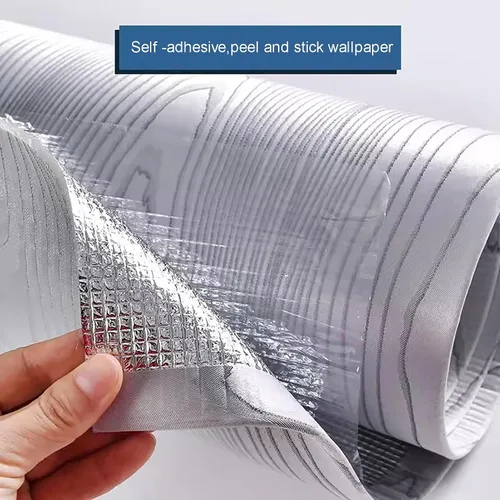 Vista 3 de Panel de pared 3D con textura de grano de madera, papel tapiz impermeable, papel tapiz autoadhesivo insonorizado, adecuado para sala de estar