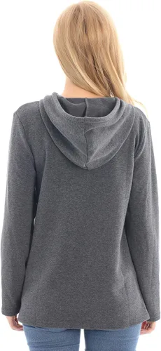 Vista 10 de Bearsland - Sudadera de lactancia y maternidad para mujer, con bolsillos y capucha