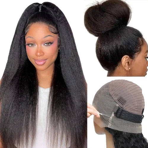 Vista 12 de Pull Go Full - Pelucas de cabello humano rizado birmano de 13 x 6 pulgadas, precortadas previamente cortadas, densidad 210, encaje frontal HD