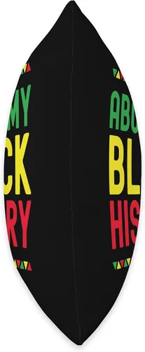 Vista 2 de Black History Month African Pride Apparel Ask Me About My Black History Afro African Throw Pillow, 16 x 16 pulgadas, multicolor