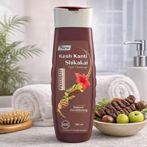 Vista 2 de patanjali Kesh Kanti Shikakai limpiador de cabello 6.1 fl oz / 6.08 fl oz