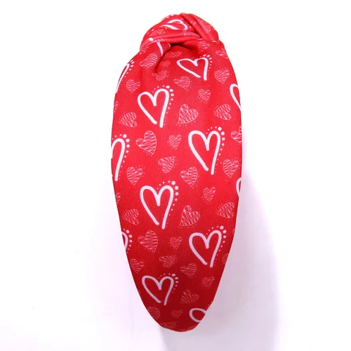 Vista 57 de YAHPERN Diadema para el día de San Valentín para mujer, colorida diadema de algodón con estampado de corazón de conversación XOXO Love, diadema