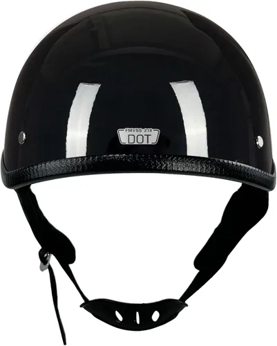 Vista 4 de Casco de motocicleta de estilo adulto unisex negro medio, con certificación DOT, para chopper, ciclomotor, patinete, motocicleta eléctrica