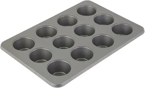Vista 12 de KitchenAid Molde antiadherente de acero aluminizado, apto para lavavajillas, agave, 12 tazas