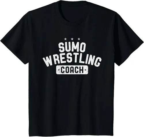 Vista 46 de Camiseta vintage de lucha libre Sumo Entrenador de lucha libre, Negro, S