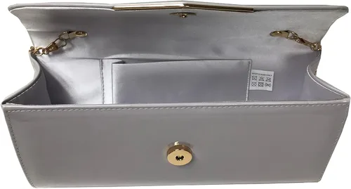 Vista 4 de Bolsa de noche con bolsa de mano de sobre con correa de hombro para mujer, fiesta, boda, formal, cóctel, graduación, fiesta, bolso de fiesta