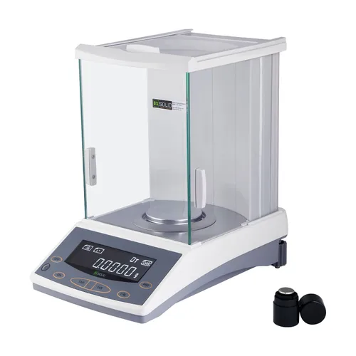 Vista 7 de U.S. Solid Balanza analítica de 3.88 oz x 0.00 oz, báscula de precisión de laboratorio de 0.1 mg, RS232, densidad y pesaje dinámico, pesaje