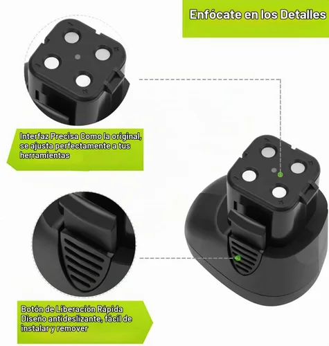 Vista 6 de Batería de 7,2 voltios 3500mAh para Dremel 7700-01 y 7700-02 757-01