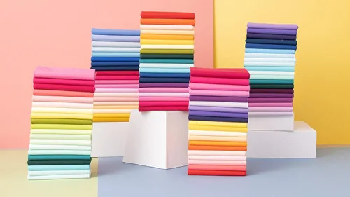 Vista 5 de True Fabrics Cuadros de 10 Pulgadas Pastel de Capas Tela Precortada (Radiance)