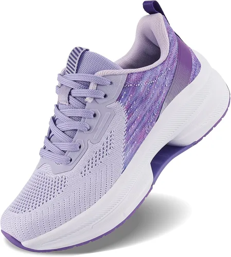 Vista 5 de QUINMOK Tenis antideslizantes para mujer, de malla, para caminar y correr