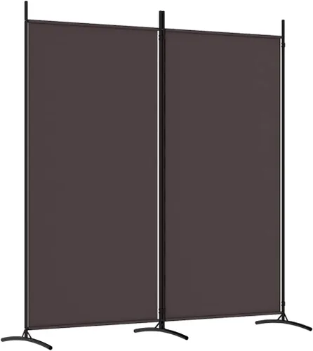 Vista 14 de 6 Panel Folding Room Divider Privacy Screen 204.7x70.9 Black