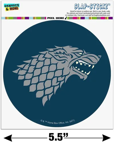 Vista 6 de Juego de Tronos Stark Sigil Automotive Car Window Locker - Adhesivo para parachoques