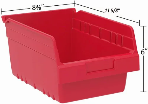 Vista 5 de Akro-Mils 30080 ShelfMax - Caja de almacenamiento de plástico, color azul, 8