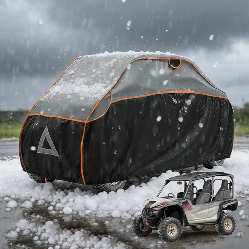 Vista 9 de Cubierta ATV para protección contra granizo, 96 pulgadas, resistente 4 ruedas, protección para todo tipo de clima, compatible con Polaris, Honda