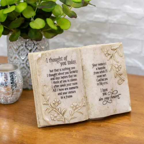 Vista 2 de Jozie B 246200 Thought of You Today in Memory - Placa para libro de recuerdos