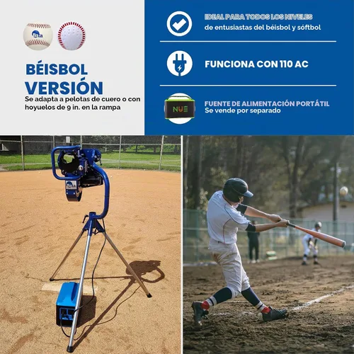 Vista 3 de BATA Baseball Wheel Pitching Machine, Youth and Adult Automatic Pitch Machine for Baseballs, Practice Training Equipment