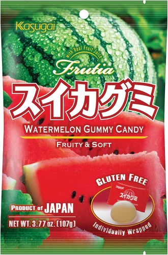 Vista 4 de Kasugai Fruit Assort - Caramelos de gomitas de 3.59 onzas (paquete de 3)