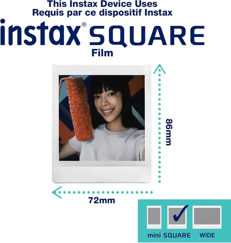 Vista 7 de FUJIFILM Instax Square SQ1 - Cámara instantánea - Azul glaciar