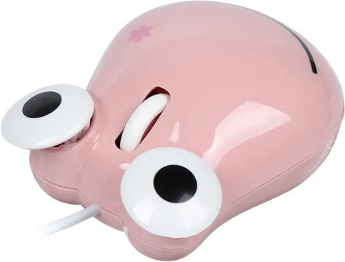 Vista 10 de elec Space Ratón con cable, lindo animal con forma de delfín, ratón óptico con cable USB para computadora de escritorio, laptop, 3 botones, cable