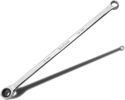 Vista 9 de DURATECH Llave de trinquete extra larga de 0.315 in, métrica, acero CR-V