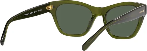 Vista 9 de Vogue Eyewear Woman Sunglasses Opal Green Frame, Dark Green Lenses, 51MM
