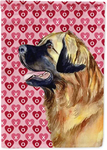 Vista 158 de Caroline's Treasures SS4484GF Bandera de jardín con diseño de bulldog inglés y corazones para el Día de San Valentín, bandera decorativa para patio