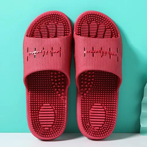 Vista 13 de Promociona la circulación sanguínea, cómodas pantuflas de masaje, pantuflas antideslizantes de fondo grueso, color negro, 40-41, sandalias