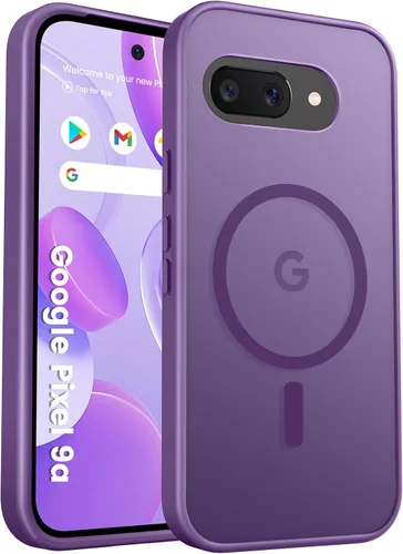 Vista 90 de Funda para teléfono Google Pixel 9 Pro XL, Compatible con Magnético, Protección contra Caídas de Grado Militar Translúcida Mate Resistente a Golpes