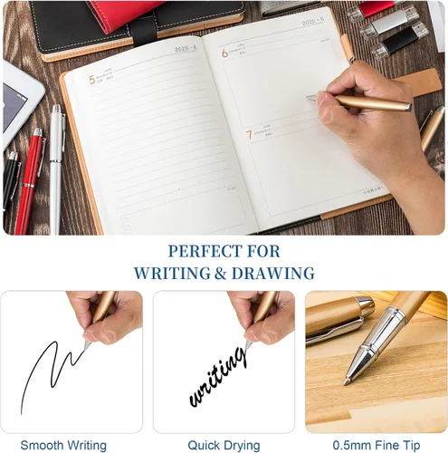 Vista 6 de ZMHQLPDZ Hasta 320 bolígrafos personalizados a granel, bolígrafos personalizados con grabado gratis, bolígrafos personalizados con tu nombre, texto