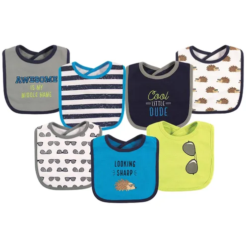 Vista 53 de Hudson Baby Baberos unisex de algodón para bebé, nube rosa, talla única (paquete de 2)