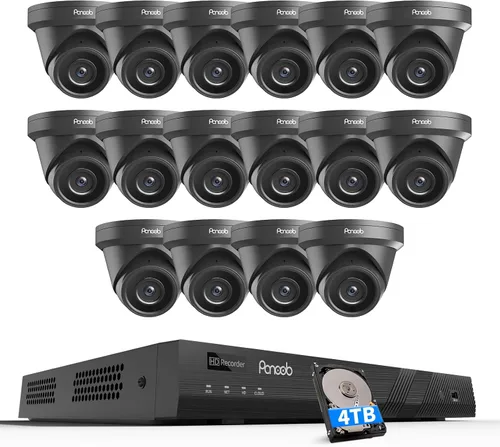 Vista 9 de Sistemas de cámaras de seguridad 4K 8CH con disco duro de 2 TB Negro