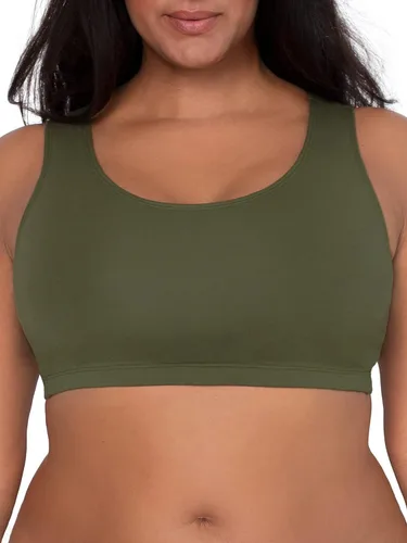 Vista 5 de Fruit of the Loom - Sujetador deportivo tipo camiseta para mujer que sostiene el busto, paquete económico