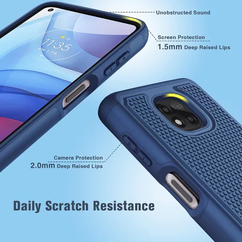 Vista 6 de BNIUT Funda para Motorola Moto G Power 2021: Funda Protectora de Doble Capa de Servicio Pesado para Teléfono Celular a Prueba de Golpes Resistente