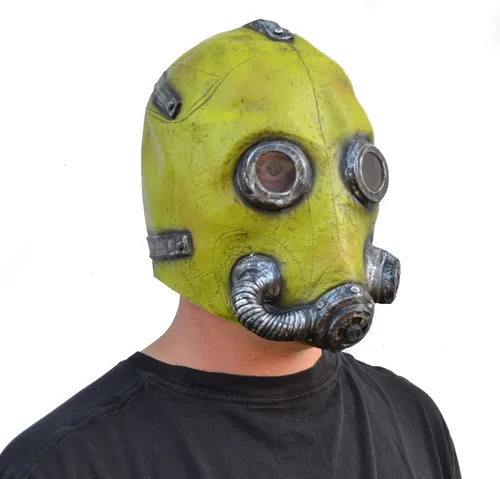 Vista 4 de Acid Tactical Máscara de gas espeluznante de Halloween, máscara de riesgo biológico para fiesta de disfraces y radiación tóxica