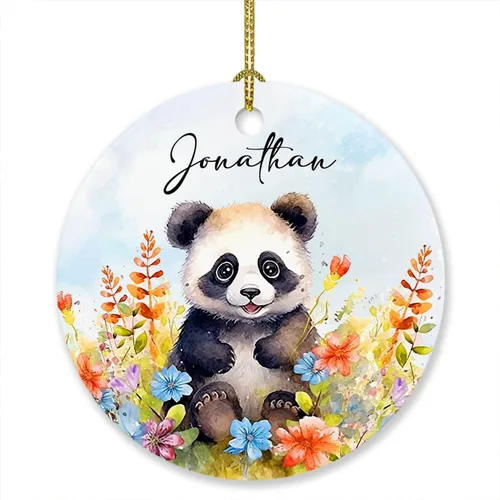 Vista 21 de Adorno de elefante de Navidad 2025, lindo adorno de elefante personalizado para árbol de Navidad, adornos de elefantes florales para bebés, regalos